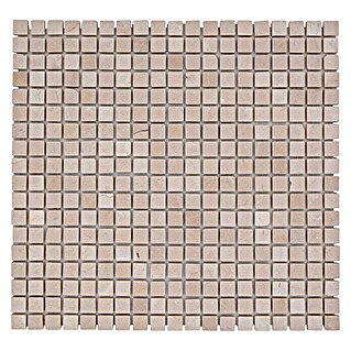 Mosaikfliese Quadrat Uni MOS 15/13R (30,5 x 32,2 cm, Beige, Matt, Maße: 2,5 x 2,5 cm)