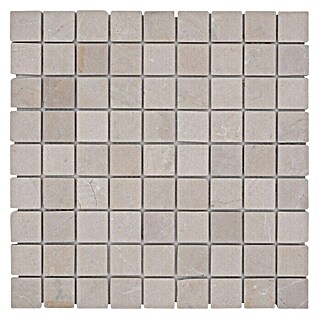 Mosaikfliese Quadrat Uni MOS 32/13R (30,5 x 30,5 cm, Beige, Matt, Maße: 5 x 5 cm)