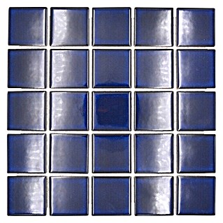 Mozaïektegel vierkant Classic SD 651N (30,4 x 30,4 cm, Kobaltblauw, Glanzend)