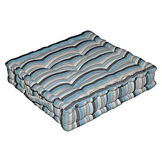 Cojín de suelo Summer (45 x 45 cm, Azul, 100% algodón)