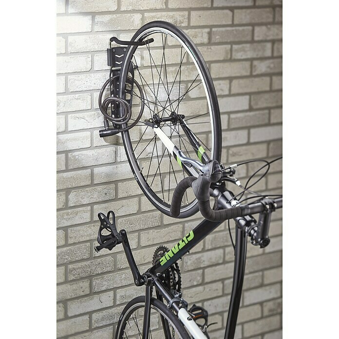 Mottez Fahrrad-Wandhalter XL (L x B x H: 18 x 14 x 36 cm, Traglast: 20 kg)