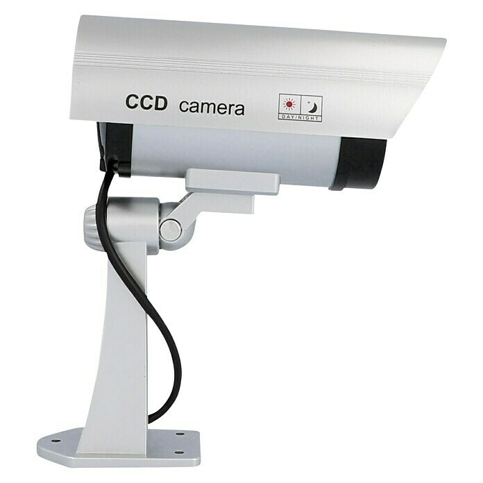 2x Kameraatrappe CCD Überwachungskamera Dummy Kameradummy Kamera-Attrappe m LED 