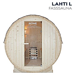 Home Deluxe Fasssauna Lahti (Mit 6 kW Saunaofen mit integrierter Steuerung, 194,8 x 191,7 x 180 cm)