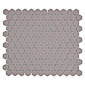Mosaikfliese Hexagon Uni CU HX017 (26 x 30 cm, Hellgrau, Matt)