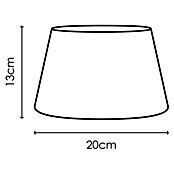 Home Sweet Home Lampenschirm Melrose (Ø x H: 20 x 13 cm, Warm White, Stoff, Rund)