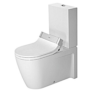 Duravit Starck 2 Stand-WC-Kombination Typ 3 (Mit Spülrand, Mit schmutzabweisender Glasur, Spülform: Tief, WC Abgang: Senkrecht, Weiß)