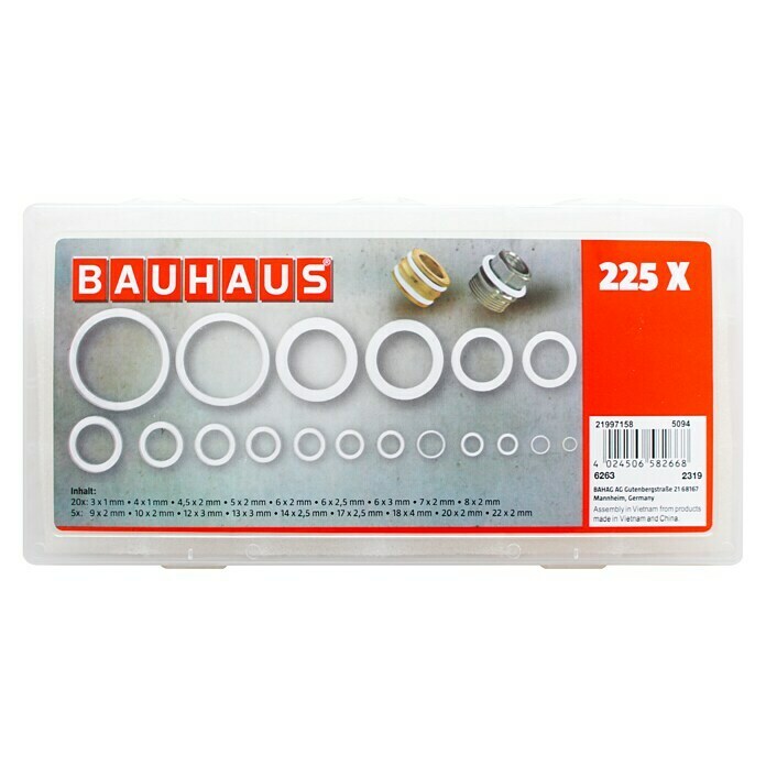 BAUHAUS O-Ring-Sortiment (225 Stk., Gummi)