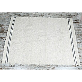 Alfombra textil plana Andina (Blanco, 200 x 70 cm, 70% algodón 30% poliéster)