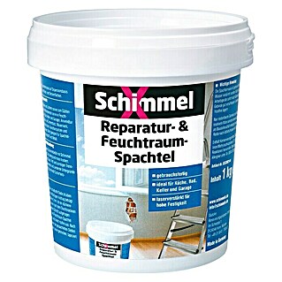 SchimmelX Reparaturspachtel Feuchtraum-Spachtel (1 kg)