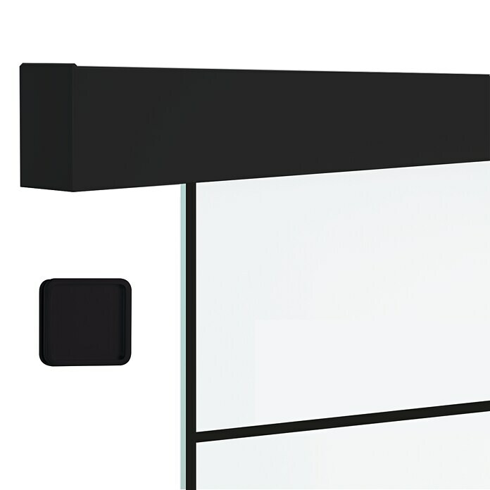 Diamond Doors Black Edition Schiebetürsystem Lines (935 x 2.058 mm, Einscheibensicherheitsglas (ESG))
