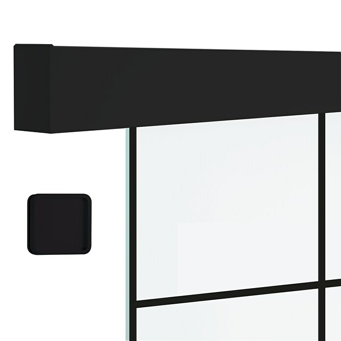 Diamond Doors Black Edition Schiebetürsystem Loft Black Edition (935 x 2.058 mm, Einscheibensicherheitsglas (ESG))