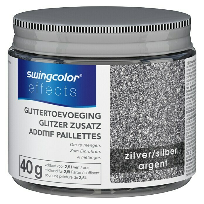 swingcolor effects Glitter voor decoratief effect Zilver 