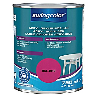swingcolor Acryllak RAL 4010 Telemagenta (Telemagenta, 750 ml, Glanzend)