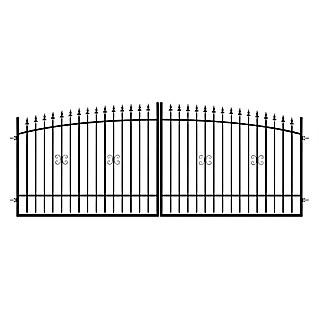 Polbram Vrata za ogradu Monica, pocinčano željezo (400 x 150 cm, Antracit)
