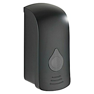 Wenko Dispensador de jabón o gel desinfectante Ranera (Plástico, Negro, Capacidad del depósito: 740 ml)
