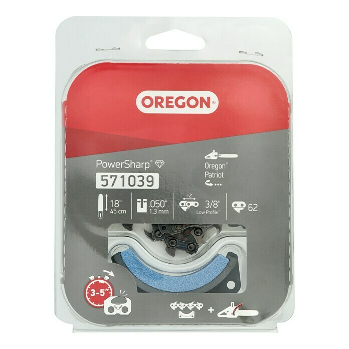 Oregon Sägekette Powersharp (Passend für: Oregon Elektro-Kettensäge Powersharp CS1500, Treibglieder: 62)