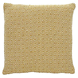 Kissen Zigzag (Gelb, 45 x 45 cm, 100 % Baumwolle)