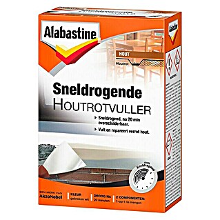 Alabastine Vulmiddel Houtrot Sneldrogend (465 g, Wit)