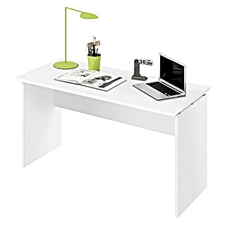 Muebles Pitarch Mesa de escritorio Teide (L x An x Al: 68 x 120 x 76 cm, Blanco, Brillante)