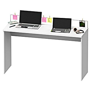 Muebles Pitarch Mesa de escritorio Haley (L x An x Al: 45 x 131,5 x 77 cm, Blanco)