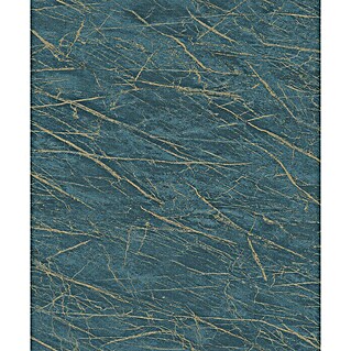 Rasch Factory 4 Vliestapete Marmor (Blau, Steinoptik, 10,05 x 0,53 m)