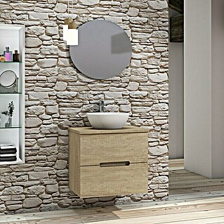 Conjunto de mueble de baño Loop Top (60 cm, 4 pzs., Nature, Mate)