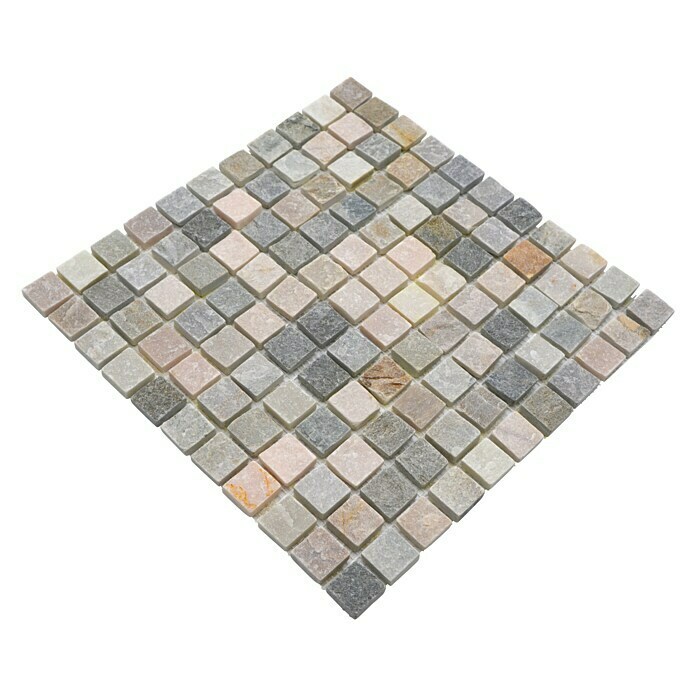 Mosaikfliese Quadrat XQM 10XS (30,5 x 30,5 cm, Beige/Grau, Matt)