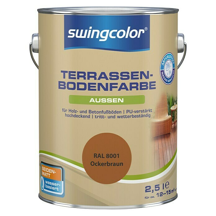 swingcolor Renovierfarbe Terrassenbodenfarbe RAL 8001