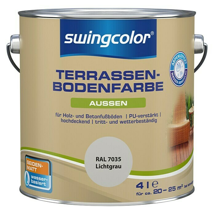 swingcolor Renovierfarbe Terrassenbodenfarbe RAL 7035