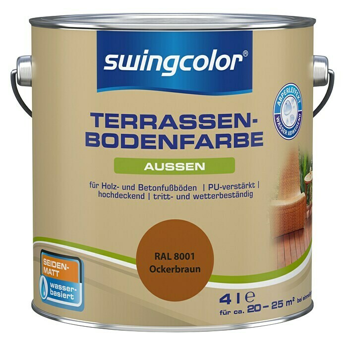 swingcolor Peinture pour sols de terrasses RAL 8001