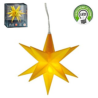 LED-Weihnachtsleuchte 3D Kunststoff-Stern (Durchmesser: 11 cm, Lichtfarbe: Warmweiß)