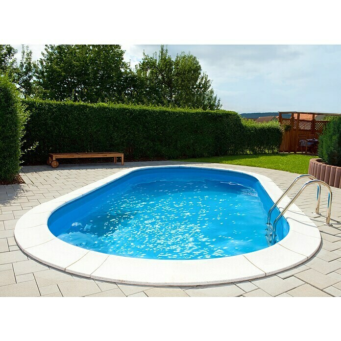 myPool Premium Pool-Set Ovalbecken (L x B: 8 x 4,16 m, Höhe: 1,5 m, 42 m³)