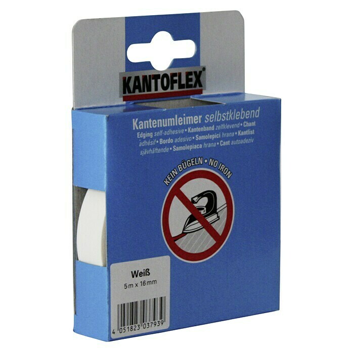KANTOFLEX Kantenumleimer/Bügelkante mit Schmelzkleber 5m x 20mm Kirsche