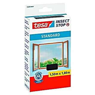 Tesa Insect Stop Zaštitna mreža protiv insekata Standard (D x Š: 180 x 150 cm, Crne boje)