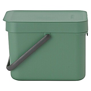 Brabantia Cubo de la basura Sort & Go (Verde, 6 l, Plástico)