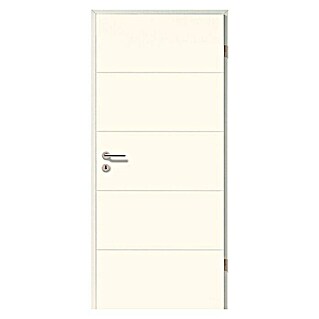 Sobna vrata GetaDoor Aperto Straight Line GA24 (750 x 2.000 mm, Bijele boje, Središnji položaj: Saće, DIN desno)