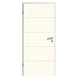 Sobna vrata GetaDoor Aperto Straight Line GA24 (650 x 2.000 mm, Bijele boje, Središnji položaj: Saće, DIN lijevo)