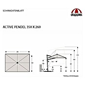 Doppler Active Pendelschirm (Greige, 350 x 260 cm)