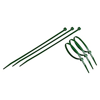 Set de bridas para cables (Largo: 20 cm, 50 ud., Verde)