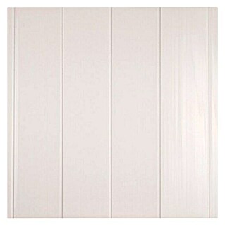 Grosfillex Panel de revestimiento Exapan White Line 3000 (Blanco, 260 cm x 37,5 cm x 8 mm)