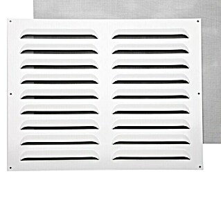 Rejilla de ventilación reforzada (50 x 40 cm, Blanco)