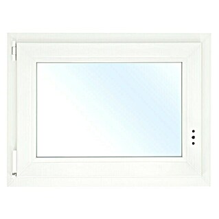Solid Elements Kunststofffenster Eco Line (B x H: 100 x 60 cm, DIN Anschlag: Links, Weiß)