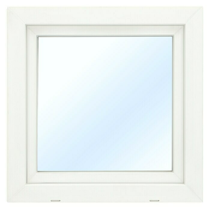 Solid Elements Kunststofffenster Classic Line (B x H: 90 x 90 cm, DIN Anschlag: Links, Weiß)