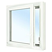 Solid Elements Kunststofffenster Classic Line (B x H: 90 x 90 cm, DIN Anschlag: Links, Weiß)
