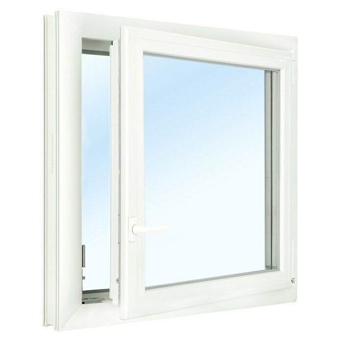 Solid Elements Kunststofffenster Classic Line (B x H: 100 x 100 cm, DIN Anschlag: Rechts, Weiß)