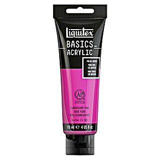 Liquitex Basics Acrylverf (Fluorescent Pink, 118 ml, Tube)