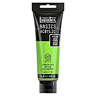 Liquitex Basics Acrylverf (Fluorescent Green, 118 ml, Tube)