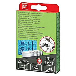 Swissinno Recarga para ahuyentador de mosquitos (3 velas, 3 plaquitas antimosquitos)