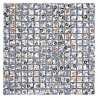 Mosaikfliese Quadrat CG SP06 (30,5 x 30,5 cm, Bunt, Glänzend)