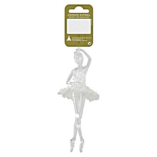 Christbaumschmuck Ballerina (Weiß, Kunststoff, Höhe: 23 cm)